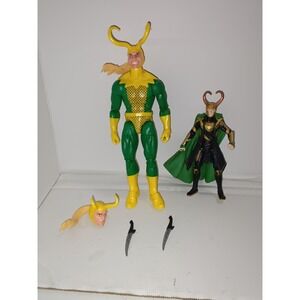 Hasbro Marvel Legends Series Comics Loki 6" Inch And 4 Inch Loki 2 Figures